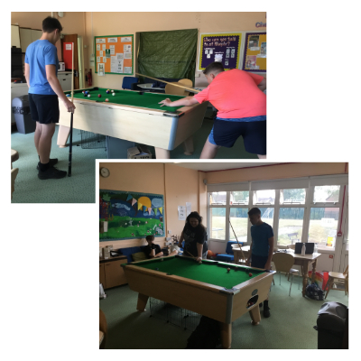 A number of games on a table